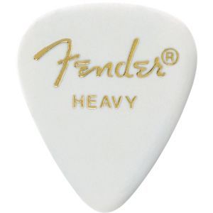 Fender Classic Celluloid Picks 351 Shape - 12 Pack White