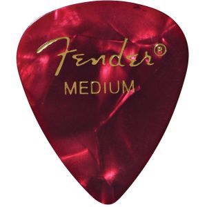 Fender Premium Celluloid Picks 351 Shape - 1 Gross (144 Pack) Red Moto