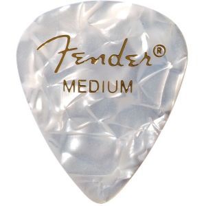 Fender Premium Celluloid Picks 351 Shape - 1 Gross (144 Pack) White Moto