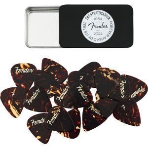 Fender 70th Anniversary Pick Tin - 12 Picks Multi-Color Medium