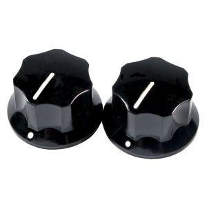 Fender Pure Vintage 1965 Jaguar Skirted Knobs Black
