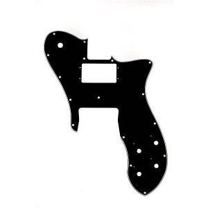 Fender Black 3-Ply 72 Tele Custom HH Black