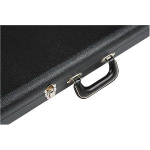 Fender G&G Deluxe Jazz Bass Hardshell Case Black with Orange Plush Interior Fender Amp Logo