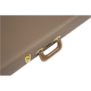 Fender G&G Deluxe Hardshell Cases - Jaguar - Jazzmaster - Toronado - Jagmaster Brown with Gold Plush Interior