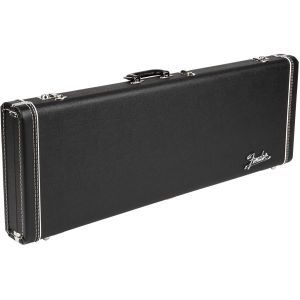 Fender G&G Deluxe Strat-Tele Hardshell Case Left Handed Black with Orange Plush Interior