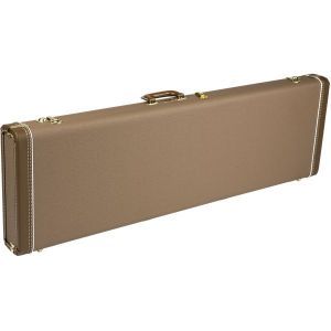 Fender G&G Deluxe Hardshell Cases - Precision Bass Brown with Gold Plush Interior