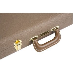 Fender G&G Deluxe Hardshell Cases - Precision Bass Brown with Gold Plush Interior