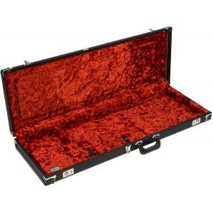 Fender G&G Deluxe Hardshell Cases Stratocaster-Telecaster Black with Orange Plush Interior