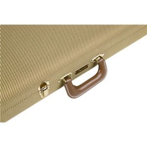 Fender G&G Deluxe Strat-Tele Hardshell Case Tweed with Red Poodle Plush Interior