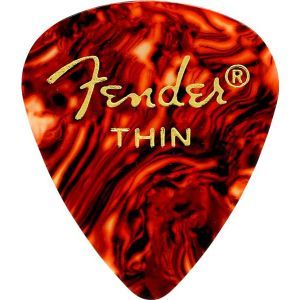 Fender Classic Celluloid Picks 351 Shape - 12 Pack Tortoise Shell
