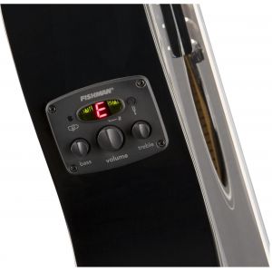 Fender CN-140SCE Nylon Thinline Walnut Fingerboard Black w/case