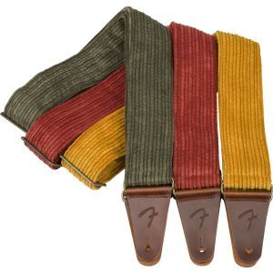 Fender Corduroy Straps Antique Cherry