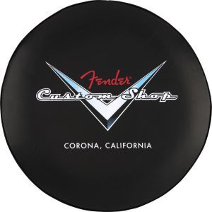 Fender Custom Shop Chevron Logo Barstool Black-Chrome 24