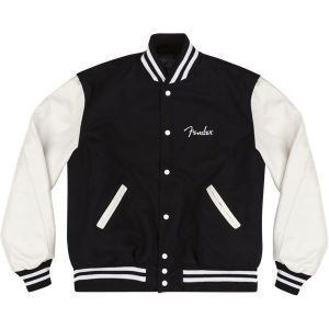 Fender Custom Shop Varsity Jacket Black-White L