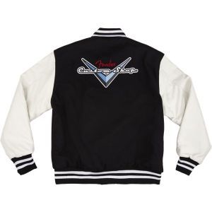 Fender Custom Shop Varsity Jacket Black-White L