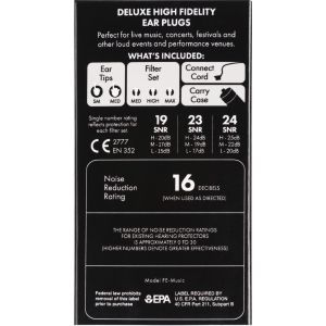 Fender Deluxe Hi-Fi Ear Plugs