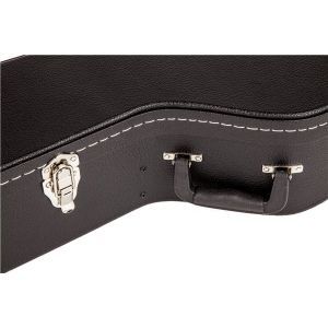 Fender Fender Flat-Top Dreadnought Acoustic Guitar Case Black with Black Plush Interior