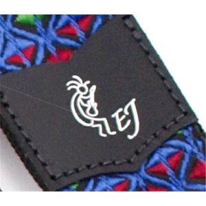 Fender Eric Johnson Signature Strap Blue with Multi-Colored Triangle Pattern