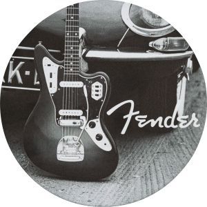 Fender Guitars Coasters 4-Pack Multi-Color Leather