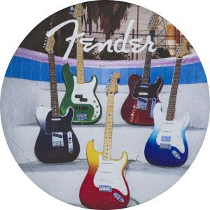 Fender Guitars Coasters 4-Pack Multi-Color Leather