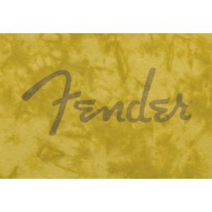 Fender Spaghetti Logo Tie-Dye T-Shirt Mustard M