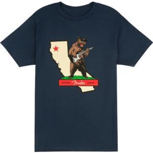 Fender Rocks Cali T-Shirt Navy XXL