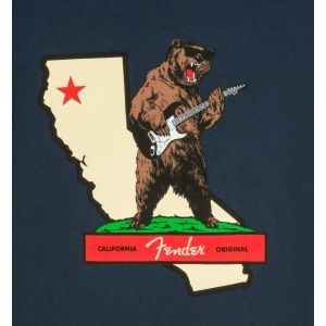 Fender Rocks Cali T-Shirt Navy XXL