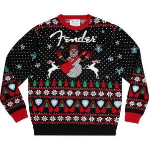 Fender Ugly Christmas Sweater Black L