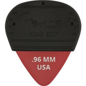 Fender Mojo Grip Dura-Tone Delrin Picks - 3 Pack Fiesta Red