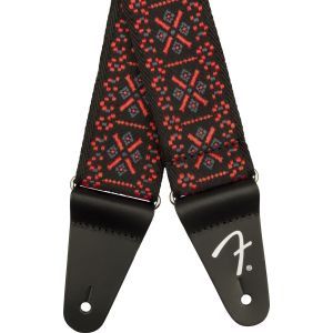 Fender Pasadena Woven Straps Lattice Red
