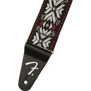 Fender Pasadena Woven Strap Red Snowflake