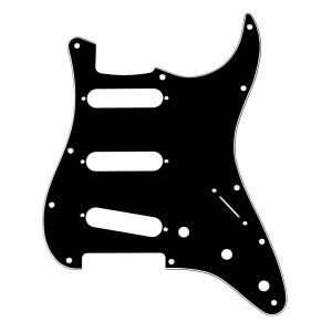 Fender 11-Hole Modern-Style Stratocaster S-S-S Pickguards Black