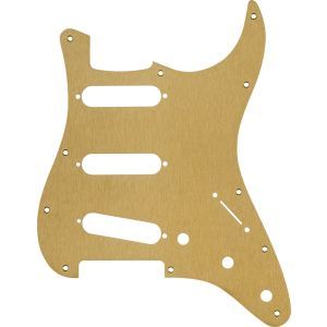 Fender 11-Hole Modern 1-Ply Anodized Stratocaster S-S-S Pickguard Gold