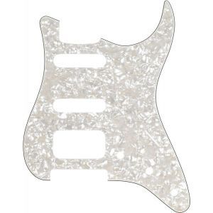 Fender 11-Hole Modern-Style Stratocaster H/S/S Pickguards Aged White Moto