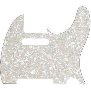 Fender 8-Hole Mount Multi-Ply Telecaster Pickguards Aged White Pearloid