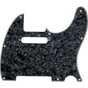 Fender 8-Hole Mount Multi-Ply Telecaster Pickguards Black Moto