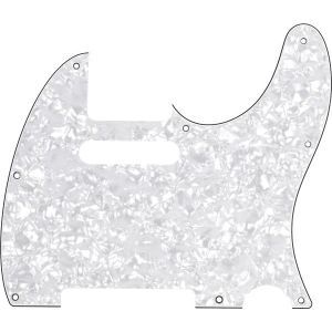 Fender 8-Hole Mount Multi-Ply Telecaster Pickguards White Moto