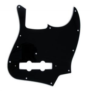 Fender Pure Vintage Pickguard Jazz Bass 70s 10-Hole Mount Black 3-Ply