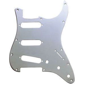 Fender 11-Hole Modern-Style Plated Brass Stratocaster S/S/S Pickguards Chrome