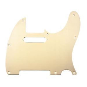 Fender 8-Hole Mount Plated Telecaster Pickguards Gold