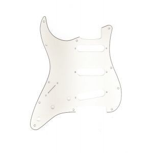 Fender 11-Hole Modern Stratocaster Left Hand S/S/S Pickguards Parchment