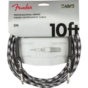 Fender Professional Series Instrument Cable Camo Winter Camo