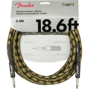 Fender Professional Series Instrument Cable Camo Woodland Camo