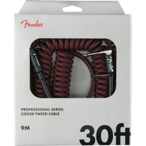 Fender Professional Series Coil Cable Tweed 30 Red
