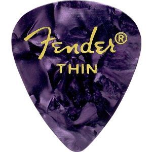 Fender Premium Celluloid Picks 351 Shape -12 Pack Purple Moto