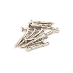 Fender Vintage-Style Bass/Tele Bridge/Strap Button Mounting Screws Nickel