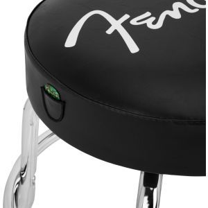 Fender Spaghetti Logo Pick Pouch Barstool Black-Chrome 24'