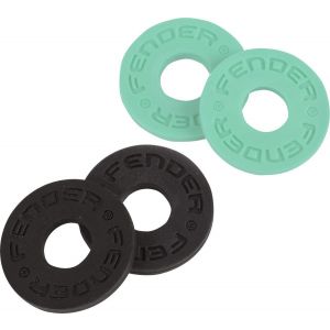 Fender Strap Block 4-Pack Black and Surf Green
