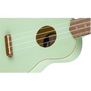 Fender Venice Soprano Uke Walnut Fingerboard Surf Green