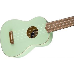 Fender Venice Soprano Uke Walnut Fingerboard Surf Green